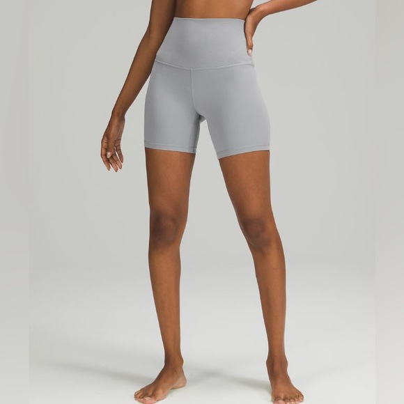 lululemon align biker shorts 6” size 2 NWT Rhino Grey RARE - Picture 3 of 7